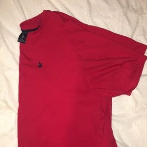 Red Polo shirt